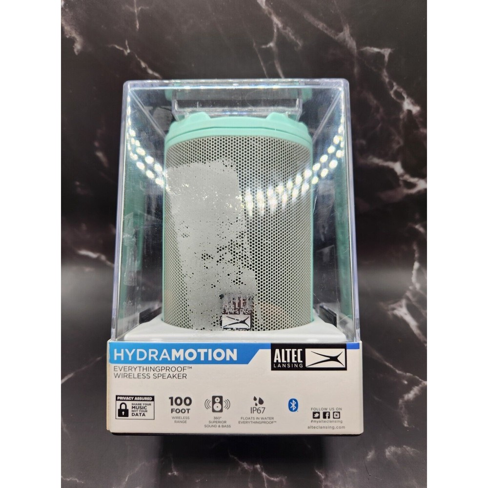 Altec Lancing Hydramotion Everything proof wireless speaker in teal